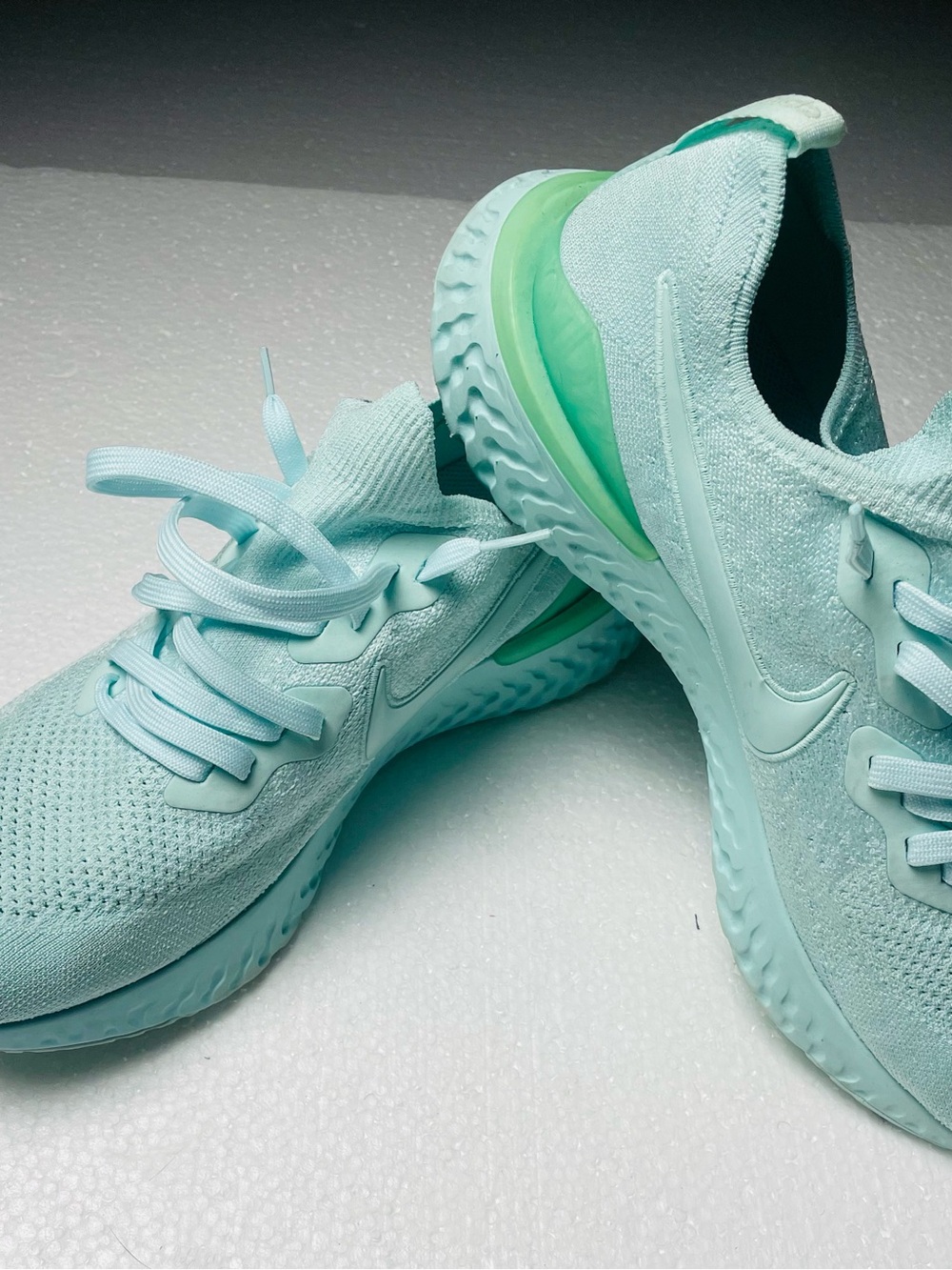 Nike Women's Mint Teal Knit Running Sneakers